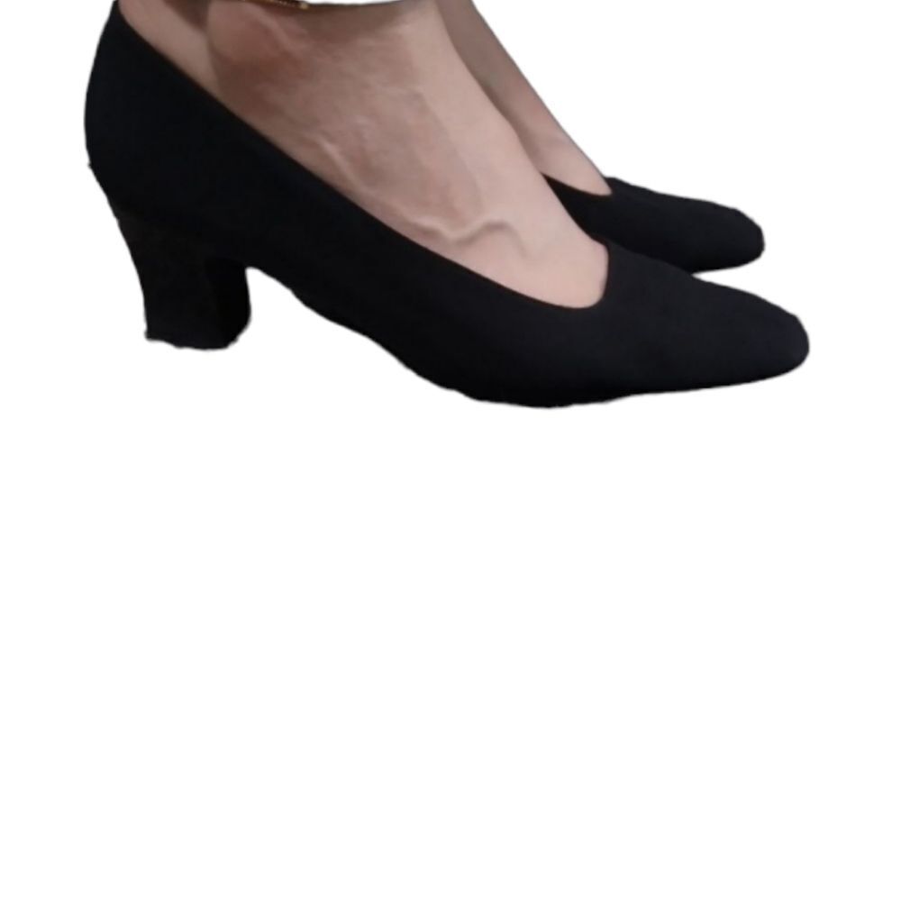 Low block heels, black 9N - Picture 2 of 12